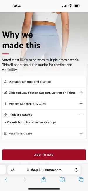 Lululemon Energy Bra Long Line thumbnail 11