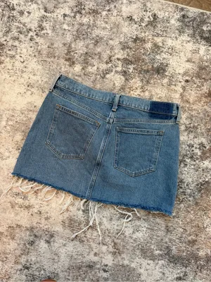 Abercrombie Mid Rise Mini Jean Skirt thumbnail 5