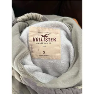Hollister Womens Pullover Hoodie Small Gray Camo Pink Logo Sleeve Graphic Fleece thumbnail 15