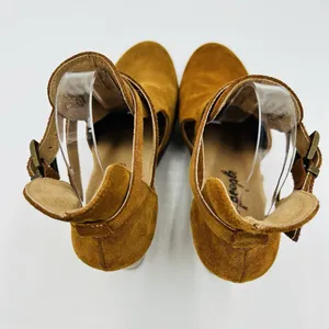 Free People Cedar Clog in Suede Brown Women’s Sz EUR 41 US 10.5-11 Wooden Heel thumbnail 9