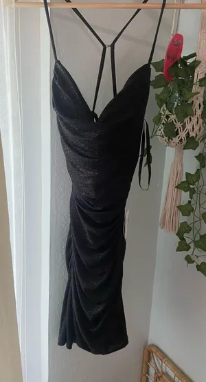Black Sparkle Windsor Dress thumbnail 1