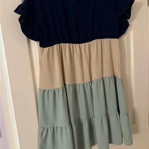 Boutique Dress Blue Size L thumbnail 3
