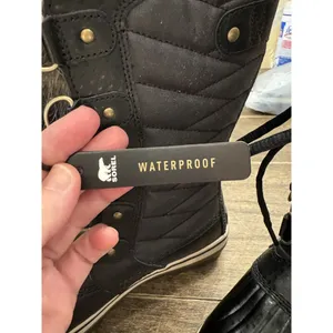 Sorel Womens Tofino II Faux‎ Fur Cuff Waterproof Boot Size 6 Black thumbnail 8