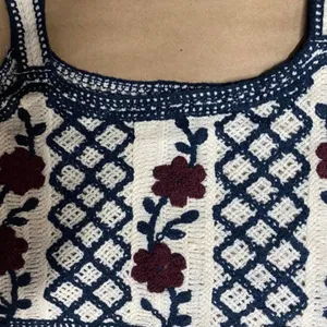 Cupshe crochet crop top. Size Large thumbnail 3