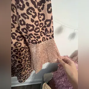 FINAL PRICE Southern Stitch Cheetah Print Top with Rose Gold Sequins thumbnail 6