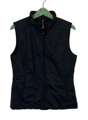 Burton Black Puffer Vest Large Lightweight Outdoor Snowboarding Zip‎ Up Women's thumbnail 1