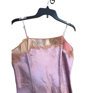 Vintage Victoria Secret Lace Mini Dress Size Medium Satin Like‎ Purple thumbnail 6