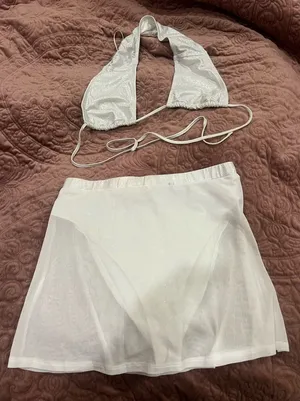 Bear Dance LG White Sheer swimsuit Set thumbnail 1