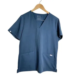 FIGS Casma Shirt Short Sleeve Scrubs Size Large‎ Technical Collection V Neck thumbnail 2