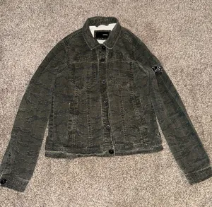 Hurley Green Camo Tiger Stripe Denim Jacket thumbnail 1