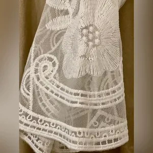 Southern Fried Chicks. Size L. White Long Embroidered Dress. New with Tags!!! thumbnail 4