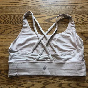 Lululemon Energy Bra  Long Line  Light Pink thumbnail 2