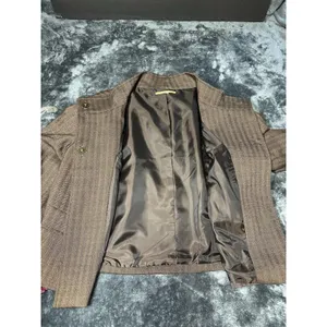 Gianni Bini Herringbone Wool Blend Cropped Jacket - Size M thumbnail 3