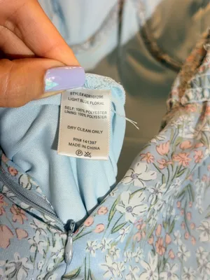 Anthropolgie ASTR The Label Blue Pink Floral Flutter Strap Ruffle Maxi Dress Med thumbnail 6