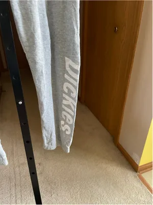 Women's Dickies Gray XL Track Pants & Joggers with White Logo thumbnail 2