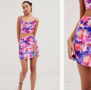 For Love & Lemons Natasha Crop Top & MINI Skirt set thumbnail 2