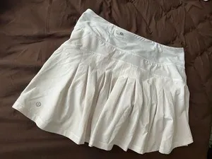 Lululemon White  Pleated Tennis / Golf Skirt thumbnail 2