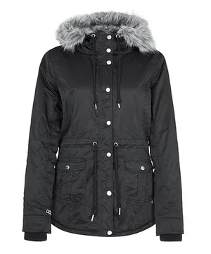 Lorna Jane Black Fur Lined Parka thumbnail 2