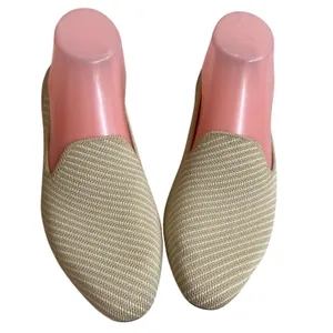 Rothys The Loafer Sandstone Stripe Beige Knit Pointed Toe Flats Shoes Womens 7 thumbnail 2
