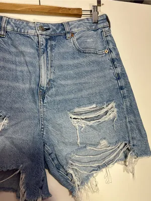 American Eagle Outfitters Light Blue baggy mom short size 12 thumbnail 4