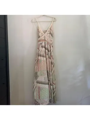 Anthropologie Let Me Be Patchwork Maxi Dress thumbnail 4