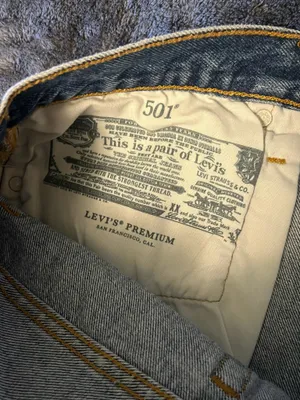 Levi’s 501 cut-off distressed button denim shorts 32 thumbnail 4