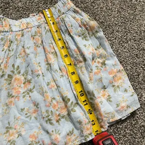 American Eagle blue, peach and green floral mini skirt S thumbnail 8