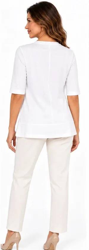 isaac mizrahi live essentials pima cotton layered look top bright white size m thumbnail 1