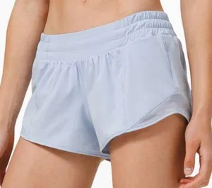Lululemon Hotty Hot Low-Rise 2.5" Shorts Blue Linen thumbnail 1