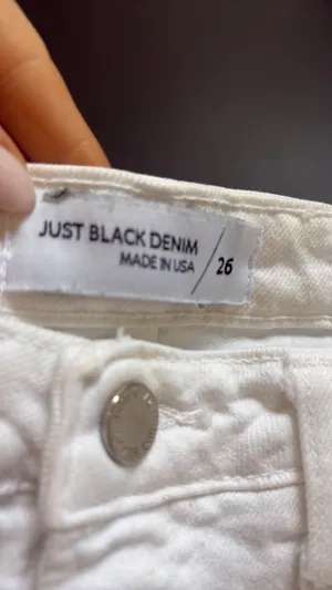 Just Black Denim White Jeans thumbnail 3