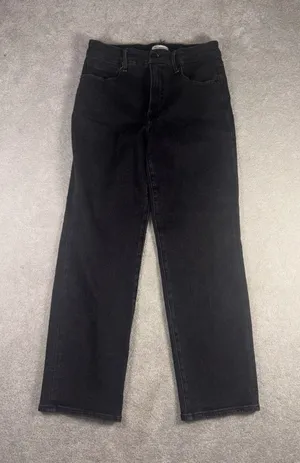 good american good legs straight jeans black 12/31 thumbnail 1