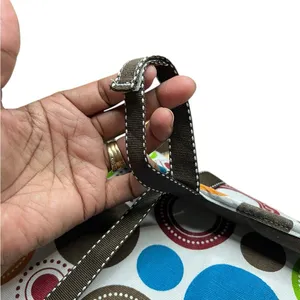 Thirty-One Hang/Fold Travel Beauty Bag/Organizer - Circle Spirals pattern thumbnail 3