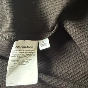 REFORMATION Black Cassi Ribbed Knit Dress Small thumbnail 12