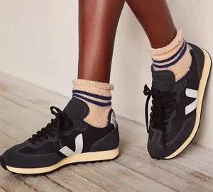 Veja Rio Branco Alveo Mesh Suede Leather Sneakers Black White Oxford Gray‎ 12 thumbnail 1