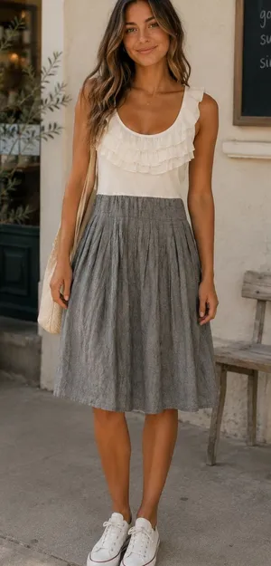 NWT Be Bop dress size Small ~ Empire Waist ~ Ruffle Round Neckline ~ Juniors thumbnail 1