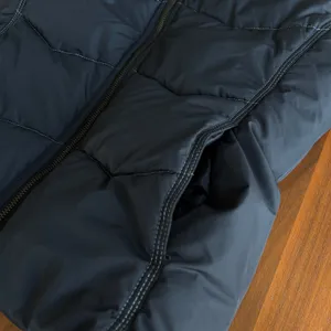 Y2K Xhilaration Puffer Vest M Black Sherpa Collar Fall Winter Gorpcore Utility thumbnail 9