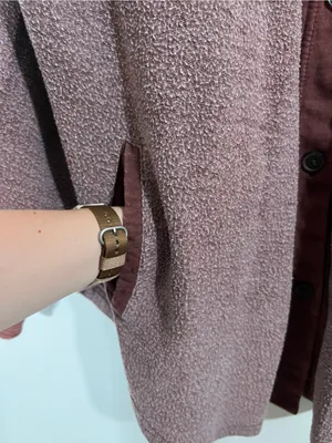 Free People Ruby Jacket in Maroon Reddish Brown Size Medium Elbow Patches thumbnail 5