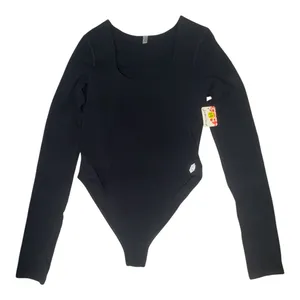 Free People Movement Falling For Basics Long Sleeve Scoop Bodysuit Black Size M thumbnail 1