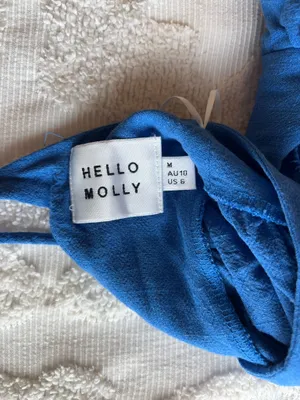 Hello Molly Open Back Mini Blue Dress thumbnail 3