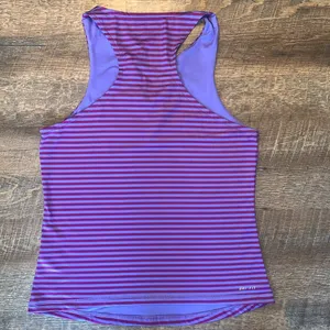 Nike Golf/Tennis/Pickleball Sleeveless Dri-Fit Purple Striped Top Women’s Large thumbnail 6