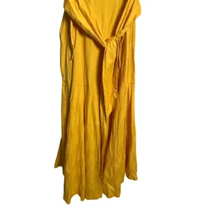 Free People Endless Summer Ready Midi Dress NWT Cutout Ruched Assymetrical M thumbnail 6