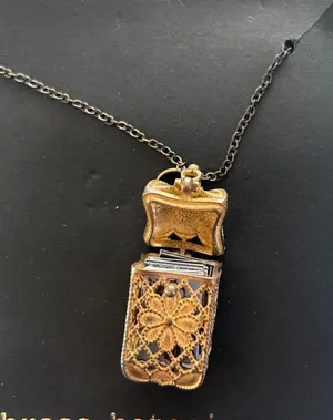 Botanica Tiny Tarot Deck Card Necklace antique thumbnail 1