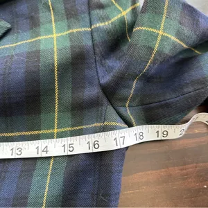 Embassy Row 2P VTG pure wool Plaid Tartan oxford timeless blazer thumbnail 7