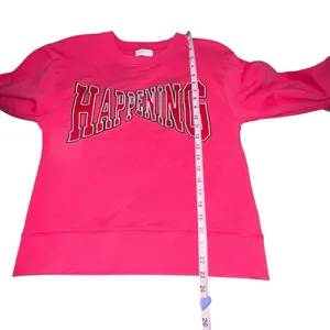 Sandro Paris Randa Happening Graphic Sweatshirt Pink Fuchsia Women Size 1‎ (S) thumbnail 7