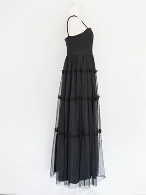 Adrianna Papell - Ruffle Tiered Mesh Sleeveless Gown thumbnail 3