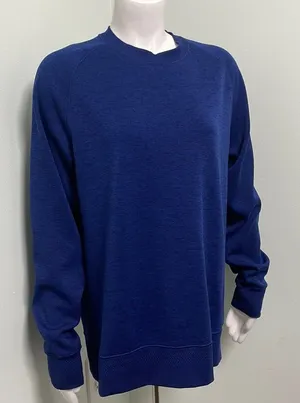Nike Dri-Fit Women's Blue Crew Sweater Sweatshirt thumbnail 1
