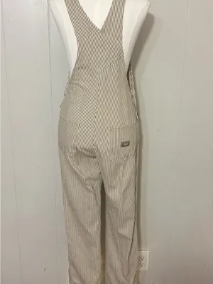 Dickies Women’s Regular Fit Hickory Stripe Bib Overalls Size XS thumbnail 7