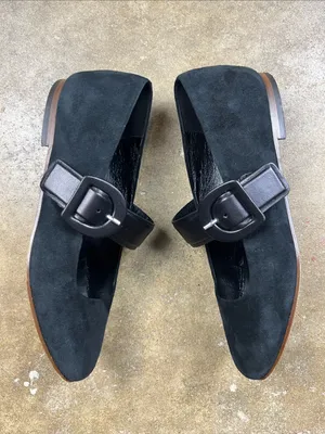 M. Gemi Adelina Black Genuine Suede and Leather Buckle Mary Jane Size: 36 (US 6) thumbnail 5
