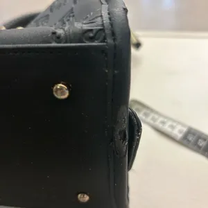 Steve Madden Elegant Black Handbag with Gold Accents Some usage-clean! thumbnail 8