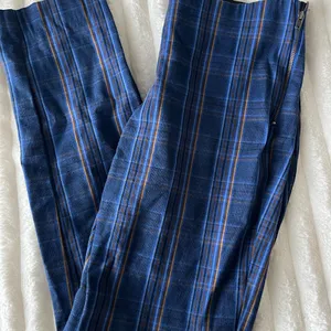 a new day Blue Plaid Women's Straight Leg Pants thumbnail 2